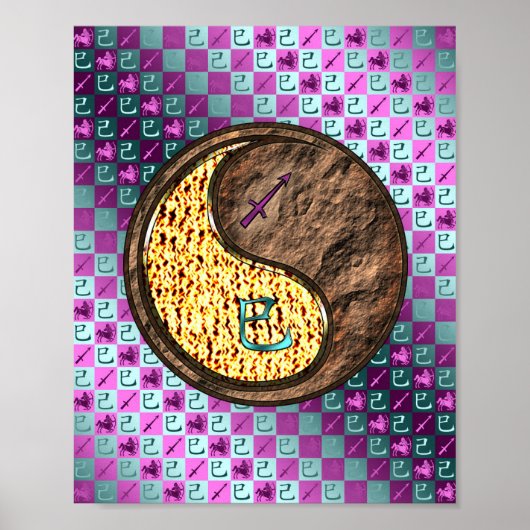 Boogschutter & Aarde Slang Poster (Voorkant)