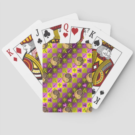 Boogschutter & Aardenaap Pokerkaarten (Achterkant)