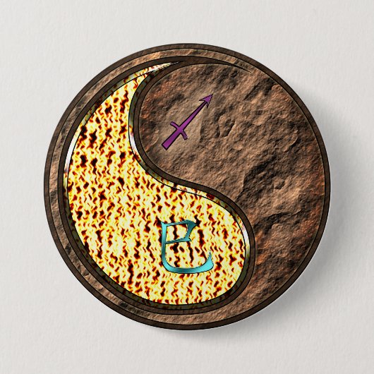 Boogschutter & Aardslang Ronde Button 7,6 Cm (Voorkant)