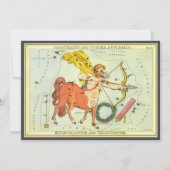 Boogschutter, Antieke sterrenbeeld Urania's Spiege Kaart (Voorkant)