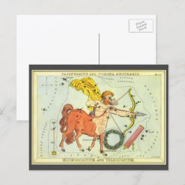 Boogschutter, Antieke sterrenbeelden Urania's Spie Briefkaart