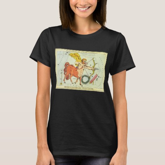 Boogschutter, Antieke Sterrenbeelden Urania's Spie T-shirt (Voorkant)