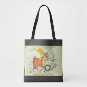 Boogschutter, Antieke Sterrenbeelden Urania's Spie Tote Bag (Voorkant)