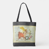 Boogschutter, Antieke Sterrenbeelden Urania's Spie Tote Bag (Achterkant)
