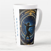 Boogschutter astrologie teken latte mok (Rechterhoek)