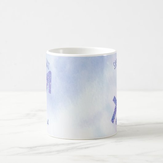 Boogschutter Astrologie Teken Schattige Gepersonal Koffiemok (Center)