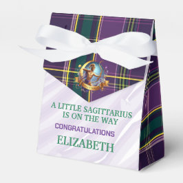 Boogschutter Baby Shower 3"b x 1.5"l x 3.25"h Bedankdoosjes