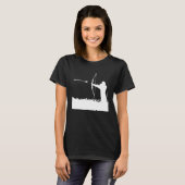 Boogschutter Boog Pijl Zwart T-shirt (Voorkant volledig)