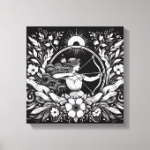 Boogschutter Boogschutter Godin Inkt Canvas Kunst (Voorkant)