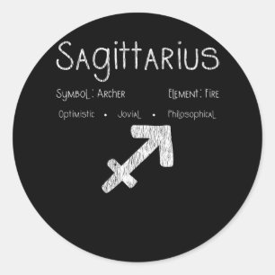 Boogschutter Boogschutter Symbool Astrologie Verja Ronde Sticker