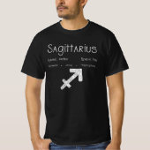Boogschutter Boogschuttersymbool Astrologie Verjaa T-shirt (Voorkant)