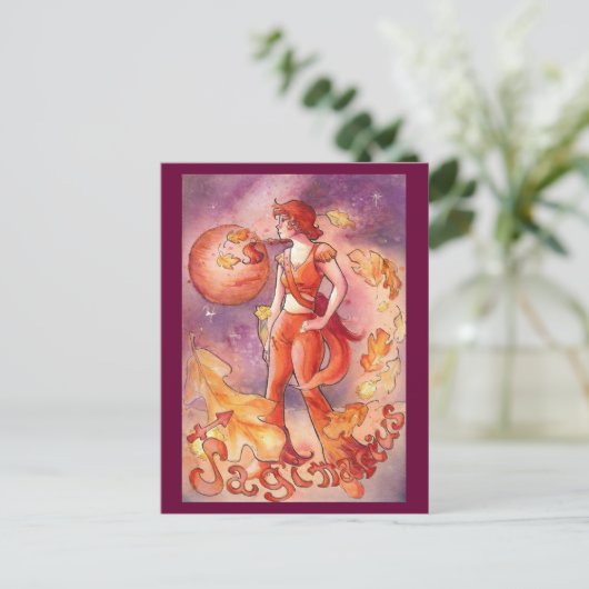 Boogschutter Briefkaart (Staand voorkant)