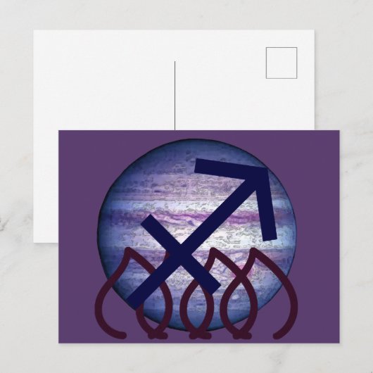 Boogschutter Briefkaart (Voorkant / Achterkant)