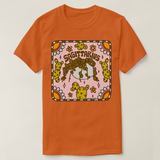 Boogschutter cactus t-shirt (Design voorkant)