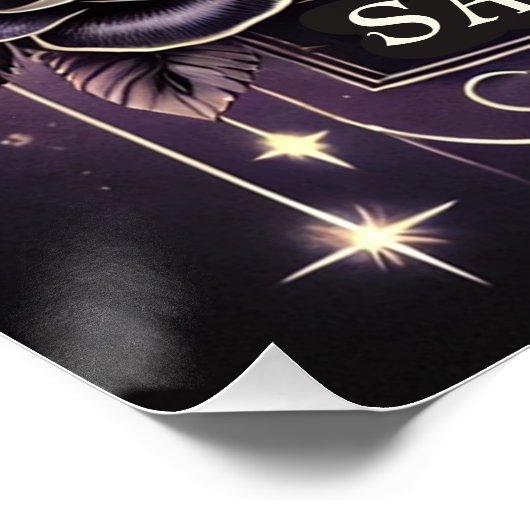 Boogschutter "Chasing Horizons" Glanzend Poster (Hoek)