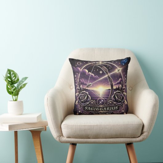 Boogschutter "Chasing Horizons" Sierkussen – Pers (Stoel)