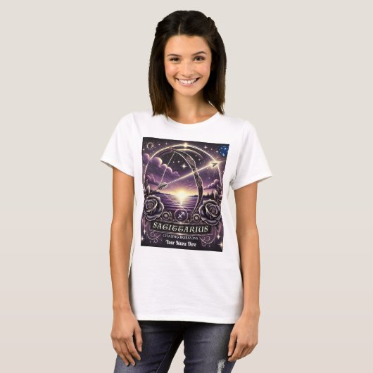 Boogschutter "Chasing Horizons" T-shirt (Voorkant volledig)