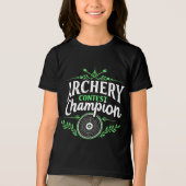 Boogschutter Concours Kampioen Competitie Boog En  Tri-Blend Shirt (Voorkant)