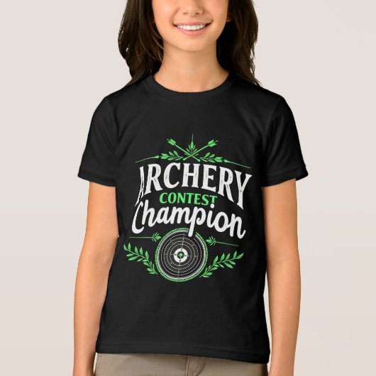 Boogschutter Concours Kampioen Competitie Boog En  Tri-Blend Shirt (Voorkant)