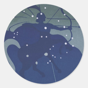 Boogschutter Constellatie Zodiac Astrologie Ronde Sticker