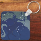 Boogschutter Constellatie  Zodiac Astrologie Sleutelhanger (Achterkant)