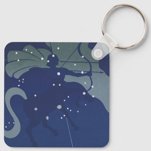 Boogschutter Constellatie  Zodiac Astrologie Sleutelhanger (Achterkant)