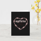 Boogschutter Constellation Gothic Edgy Verjaardag Kaart (Gele Bloem)