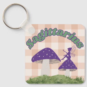 Boogschutter Cottagecore Esthetische Fairy Mushroo Sleutelhanger