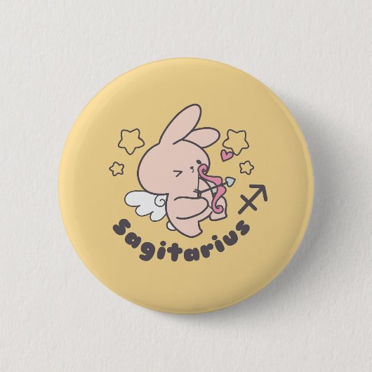 Boogschutter: De avontuurlijke boogschutter van de Ronde Button 5,7 Cm (Voorkant)