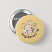 Boogschutter: De avontuurlijke boogschutter van de Ronde Button 5,7 Cm (Voorkant /achterkant)