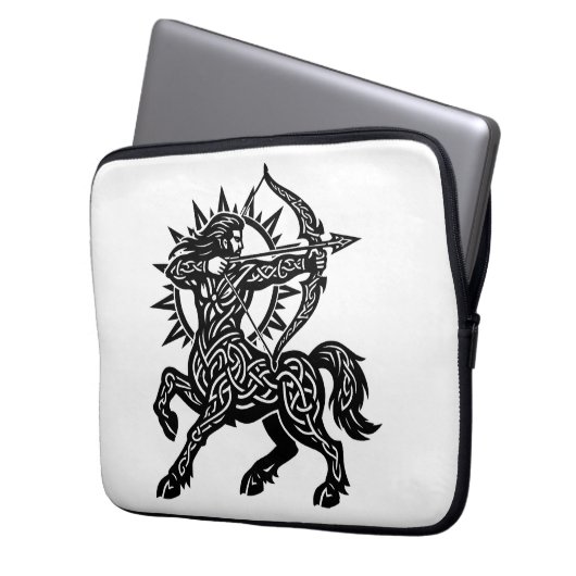 Boogschutter — De Boogschutter door BurnsInHell Laptop Sleeve (Voorkant Links)