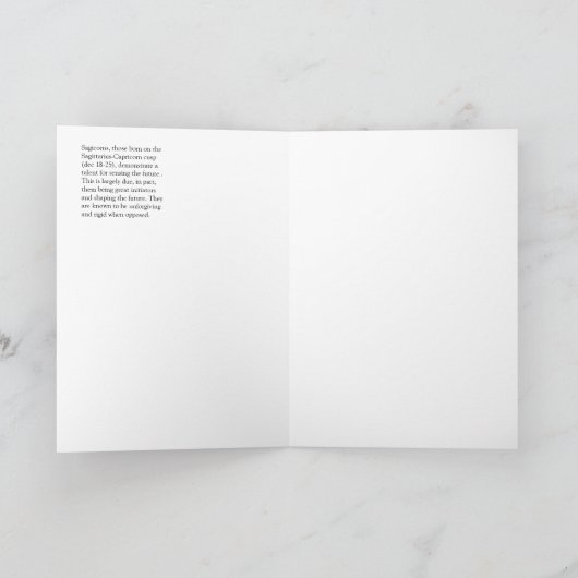 Boogschutter - de Kaart van de Verjaardag van (Binnen)