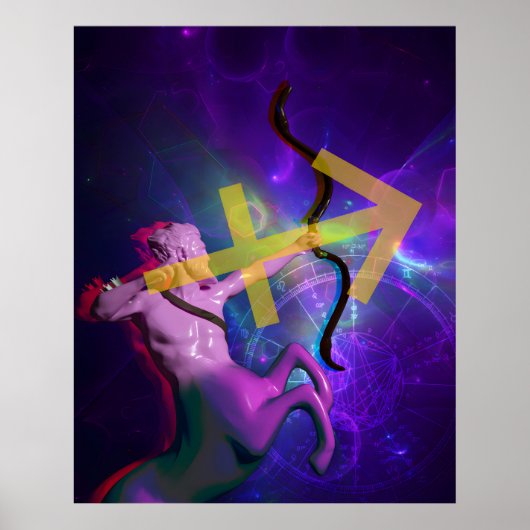 Boogschutter: De Pijl Voorbij de Horizon Poster (Voorkant)