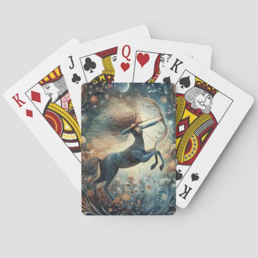 Boogschutter Dierenriem Astrologie Mystieke Verjaa Pokerkaarten (Achterkant)