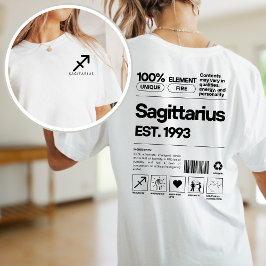 Boogschutter Dierenriem Astrologie Verjaardag Dece T-shirt