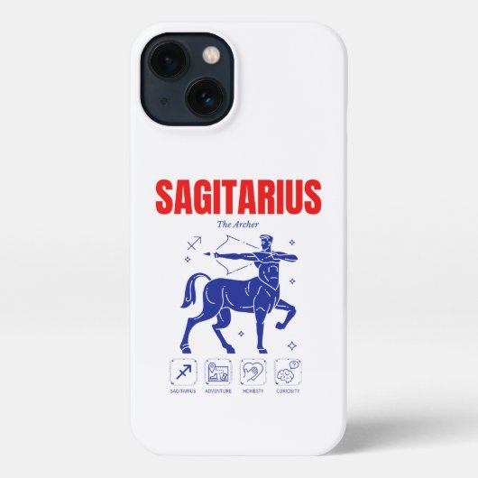 Boogschutter Dierenriem Boogschutter Astrologie Li iPhone Hoesje (Achterkant)