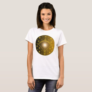 Boogschutter Dierenriem Embleem Minimaal Hemels Sy T-shirt
