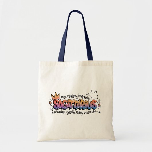 Boogschutter Dierenriem Graffiti Tote Bag (Voorkant)