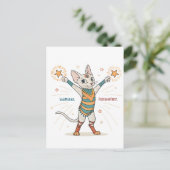Boogschutter Dierenriem Kat Vrijheid Eerst Kunst Briefkaart (Staand voorkant)