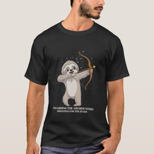 Boogschutter Dierenriem Luiaard Laat De Boogschutt T-shirt (Voorkant)