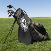 Boogschutter Dierenriemsymbool met sterrenexplosie Golfhanddoek (Groen)