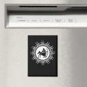 Boogschutter Dierenriemsymbool met sterrenexplosie Magneet (Insitu (Vaatwasser))