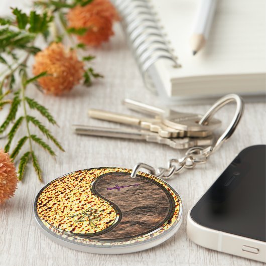 Boogschutter en aarde draak sleutelhanger (Voorkant Rechts)