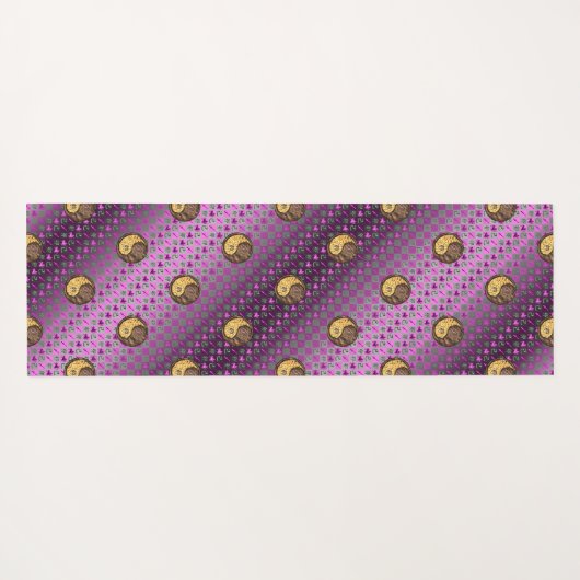 Boogschutter en aarde konijn yogamat (Achterkant (horizontaal))