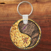 Boogschutter en aarde tijger sleutelhanger (Achterkant)