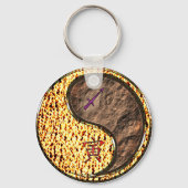 Boogschutter en aarde tijger sleutelhanger (Achterkant)