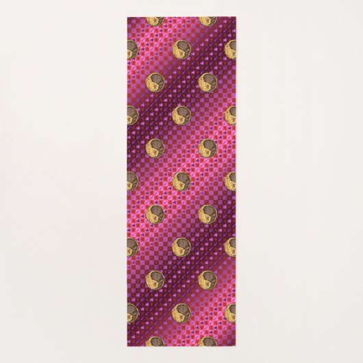 Boogschutter en aarde tijger yogamat (Achterkant)