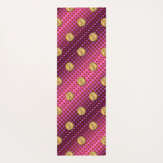 Boogschutter en brandtijger yogamat (Achterkant)