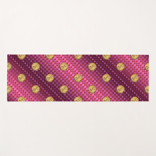 Boogschutter en brandtijger yogamat (Voorkant (horizontaal))