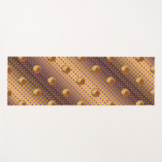 Boogschutter en houten aap yogamat (Voorkant (horizontaal))